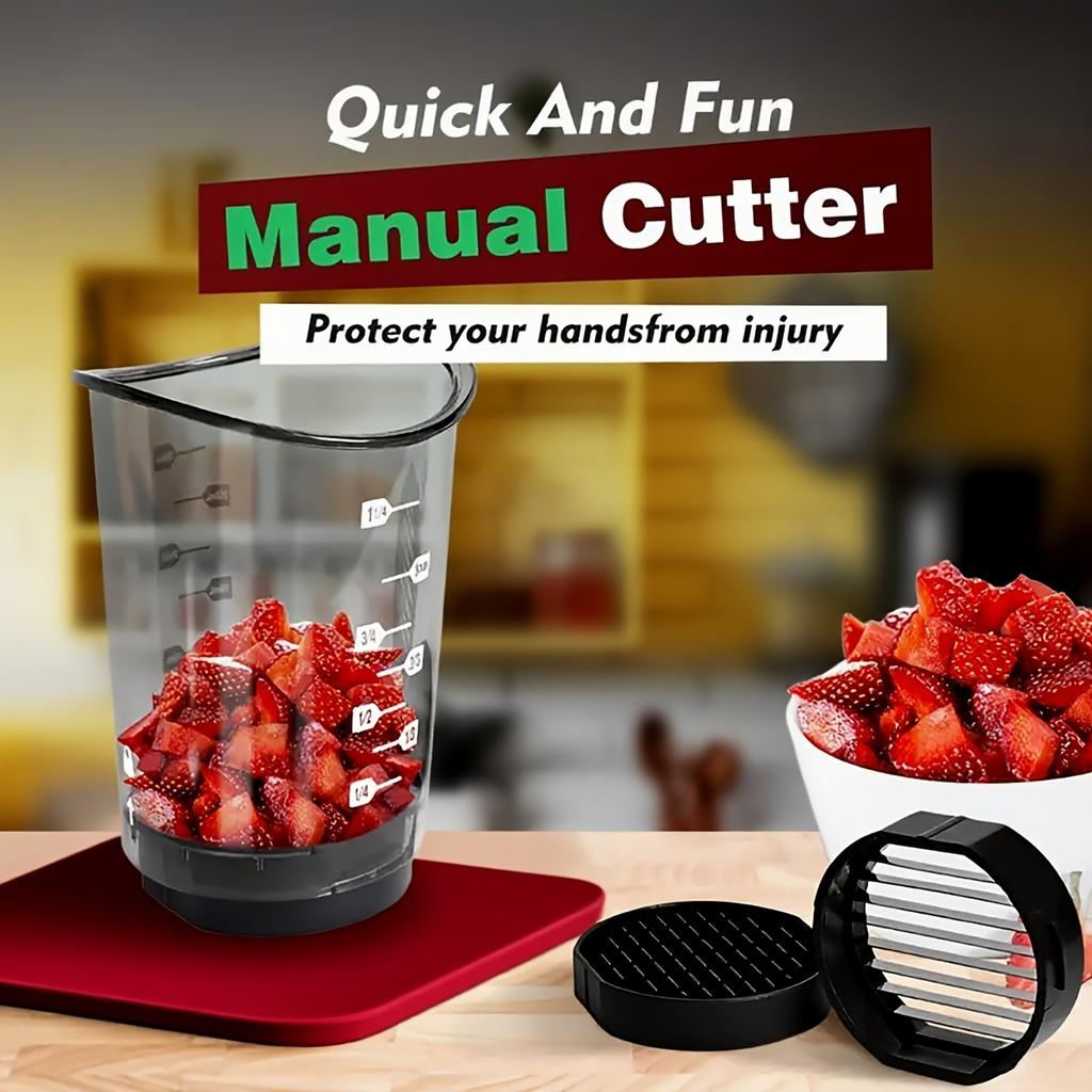 Multifunctional Stainless Steel Slicer Dicer Fruit Vegetable Strawberry Cutter 1