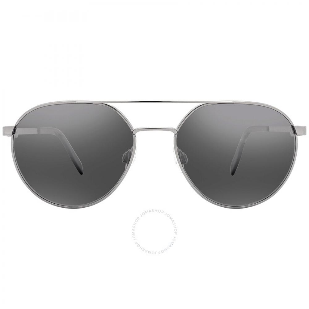 

Maui Jim Waterfront Dual Mirror Silver to Black Round Unisex Sunglasses DSB830 11 55