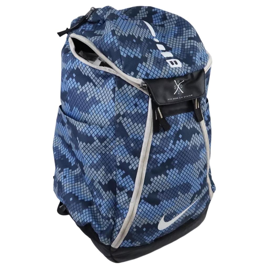 Nike Fitness Training Basketball Elite Sports USA Elite Air Cushion Basketball Backpack Unisex Backpack Gray Blue BA5260-449