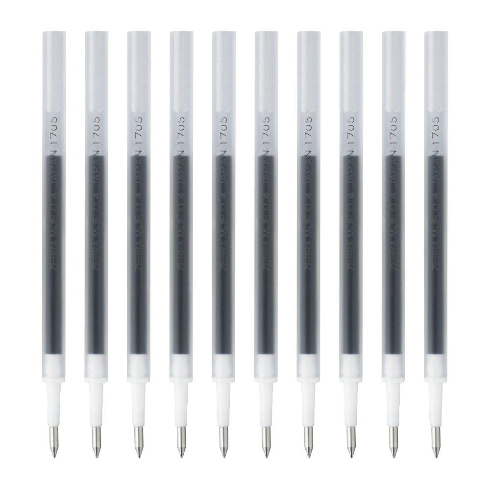 Zebra Sarasa Mark On Ballpoint Pen Refills, MJF-0.4, Black, 10-Pack, B-RMJF4-BK
