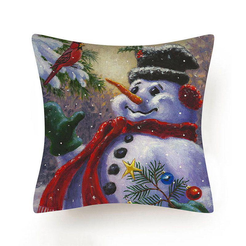 Stylish And Unique Christmas Snowman Pillow Case Perfect For Holiday Home Decor
