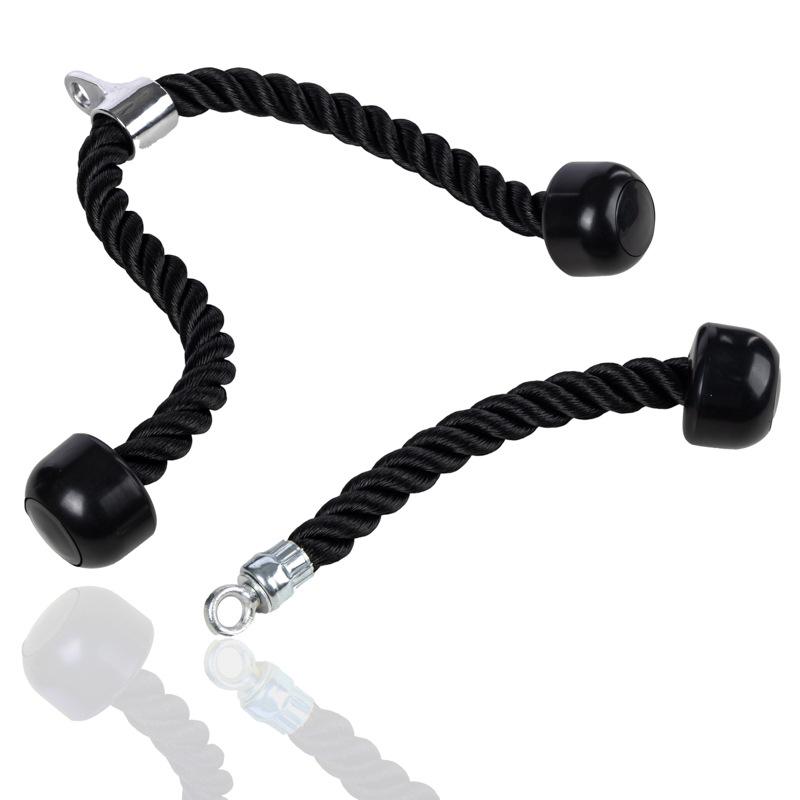 Double-Ended Triceps and Biceps Rope for Pushdowns, Curls, and High-Pulls - Gym Fitness Accessory