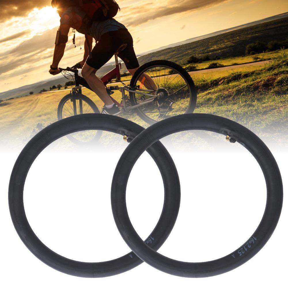 2PCS 16x2.125 Inner Tube Butyl Rubber Bicycle Inner Inner Tube Replacement  Tire Repair
