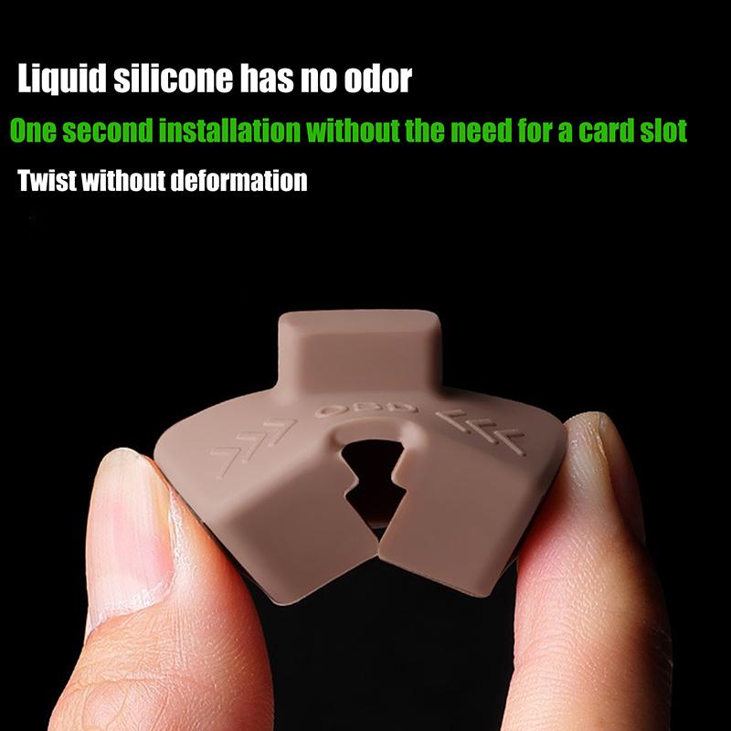 Car Obd Diagnostic Interface Protective Cover Silicone Obd Dust Cover Protective Cover Interior Trim Accessories Modification