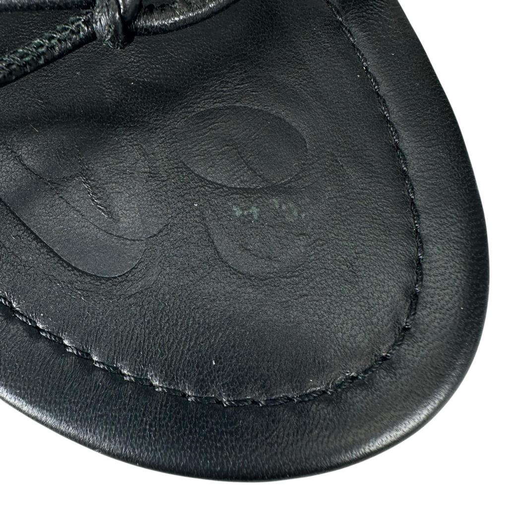 Lanvin (38) Sandalias de Mujer con Cordones Negras