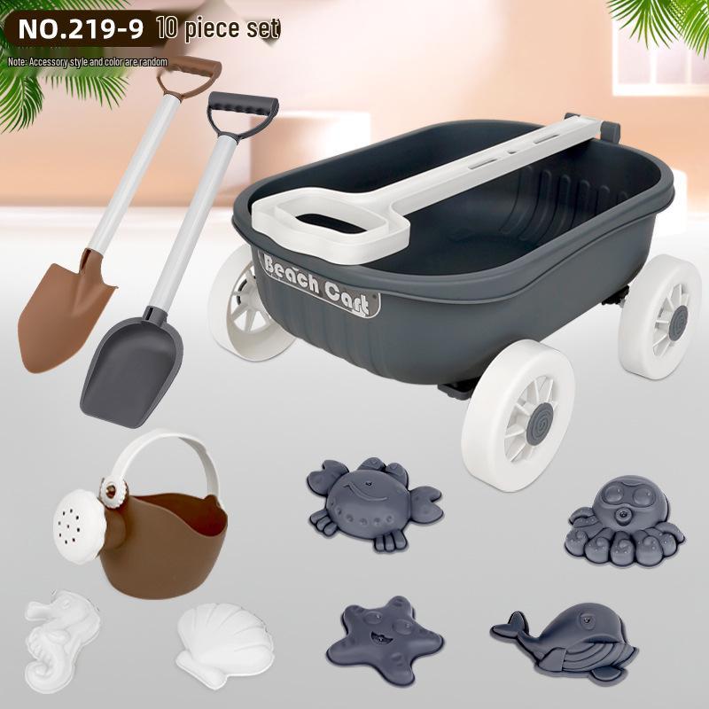Children's Beach Sand Toy Set with Trolley