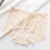 Underwear Women's Enlarged Mid Waist Lace Underpants Breathable Sexy Mesh Briefs Einson