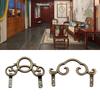 Ornate Copper Wall Hook Vintage Photo Frame Decorative Hanger Practical Household Organizers User Friendly Design