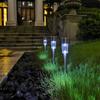 2/8/15PCS Stainless Steel Solar Garden Light Outdoor Solar Powered Lamp Lanter Waterproof Landscape Lighting Yard Lawn Decoration