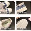 Popular One-pedal Canvas Shoes Women's 2025 New Summer Thin Breathable Board Shoes Versatile Thick-soled White Shoes