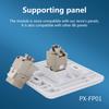 Jack Keystone Cat6A Cat7 Tipo Sin Herramientas Rj45 Stp Cat7 Módulo de Aleación de Zinc Adaptador Acoplador Para 22 A 26 Awg