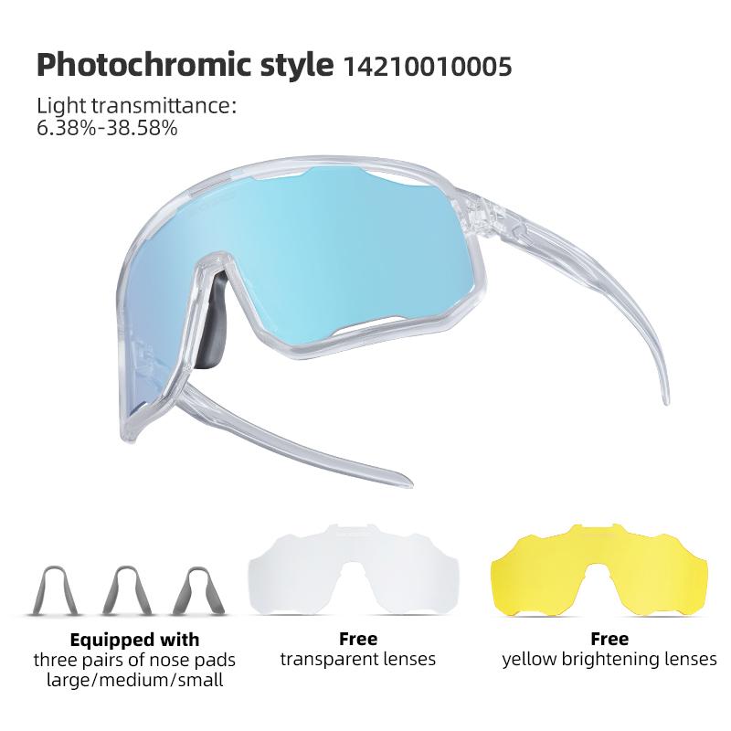 ROCKBROS Cycling Glasses Goggles Polarized/Photochromic Sunglasses Sport Big frame Eyewear UV400 Sun Protection with 2 Lens