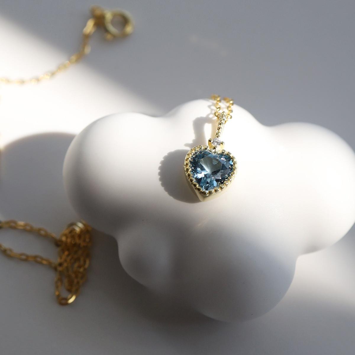 Серебряная подвеска с топазом 925 пробы 925 silver