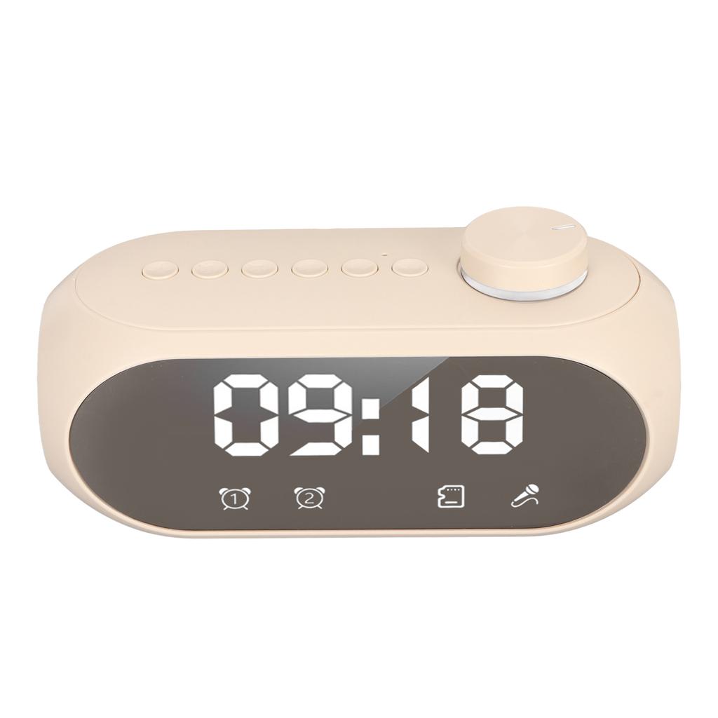 Wireless   Speaker RGB Lighting Strong Bass Temperature Display Voice Broadcast FM Radio Mirror Alarm Clock