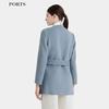 PORTS Women's Autumn/Winter Collarless Belted Coat