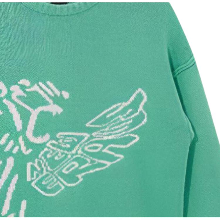New Era SS22 Letter Crewneck Sweater Unisex Sweater Green 13038754