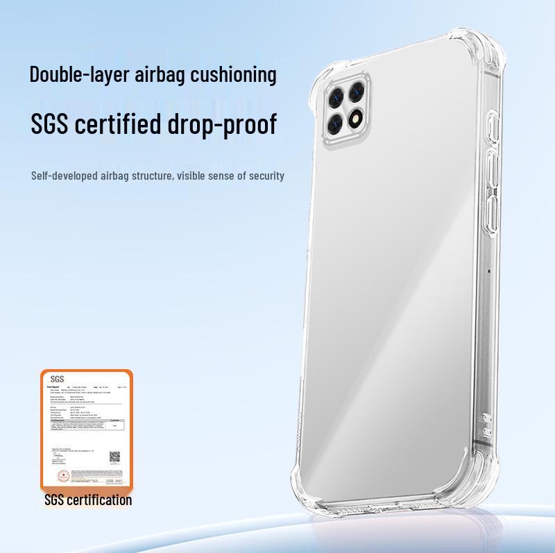 OPPO A72 Airbag Anti-Drop Transparent TPU Protective Phone Case
