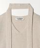 TTUDEMENT V-Neck Muffler Knit Top Light Gray