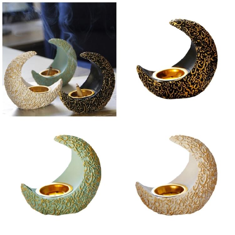 Artistic Moon Incenses Burners High Temperatures Resistant, Enhances Aesthetic Appeal Living Room Bedrooms