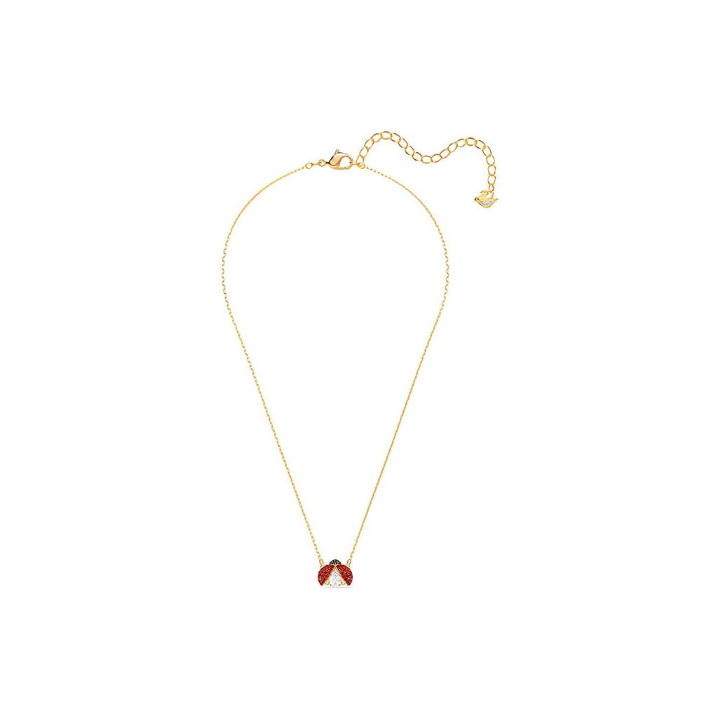 Swarovski Collar de Mariquita de Cristal Corazón Brillante para Mujer Dorado 5521787