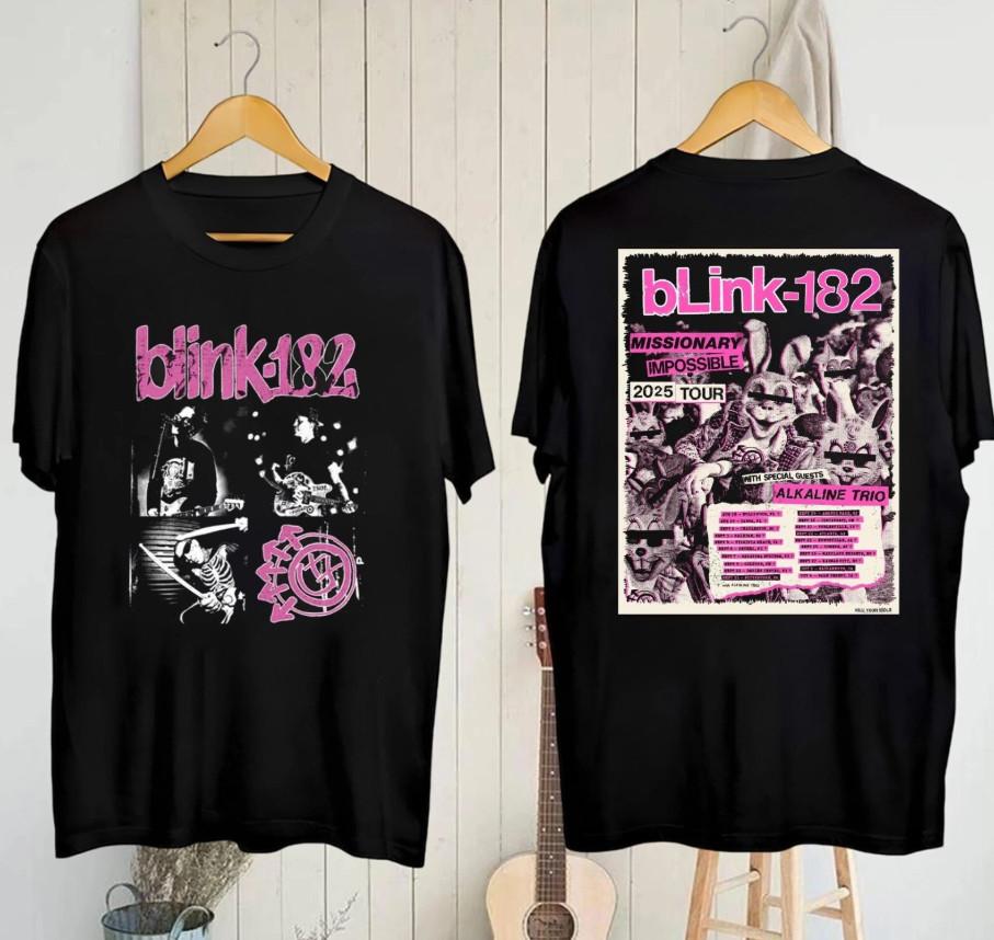 Blink-182 Missionary Impossible 2026 Tour T-shirt size S-5XL L