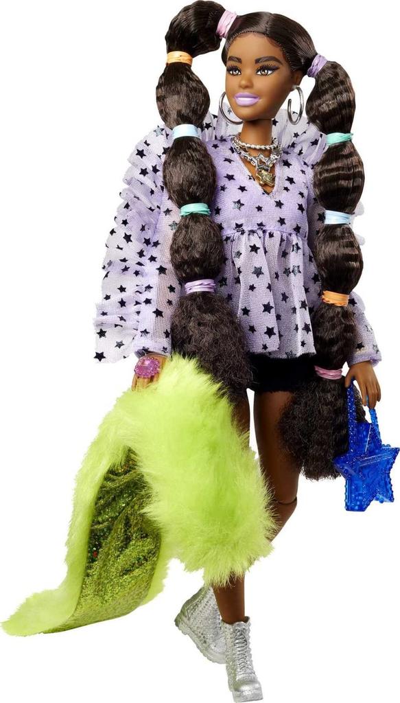 Mattel Barbie Extra Zöpfe mit Haargummis - Puppe,