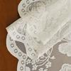 Lace Window Panel Blackouts Lace Curtain Flower Embroidered Sheer Curtain Ready To Use For Instantly Room Upgrades