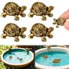 Brass Birds Bath Disk Ornaments Mini Angel/Birds/Turtle Shape Copper Birds Crab Birdbath Cleaner for Outdoor Birdbaths