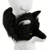 Foxes Costume Faux Furs Shawl Foxes Shaped Stole Shawl Shrug Shawl Neck Warmer Cosplay Halloween Costume for Women Men