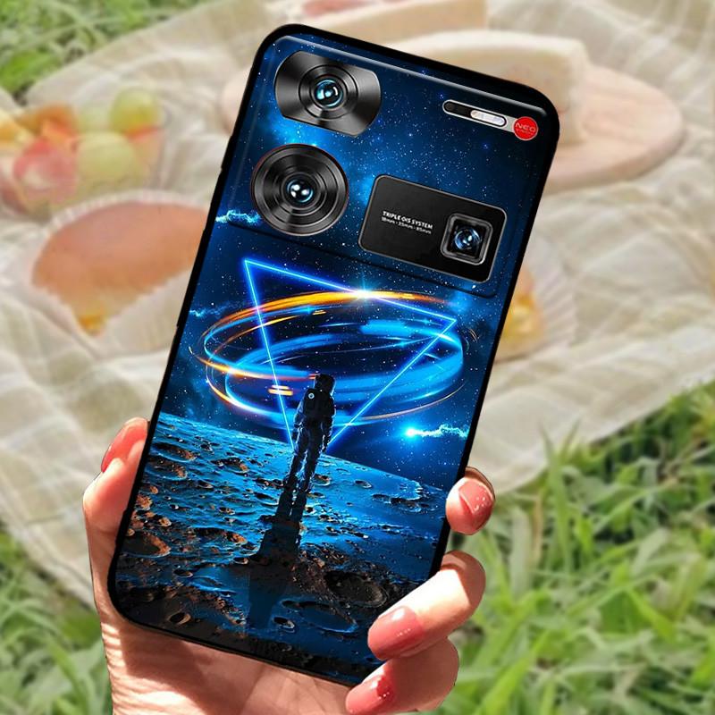 Shockproof Funda For ZTE Nubia Z60 Ultra Case Silicon Black Soft Bumper for Nubia Z60 Ultra Phone Cases Z60Ultra Cartoon Shell