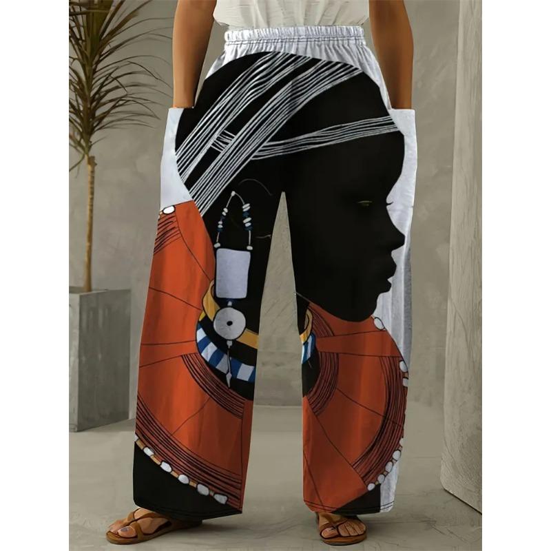 Women's Fall And Winter Pants Exquisite Three-dimensional Abstract Human Face Printing Pants Casual Versatile Street Pants