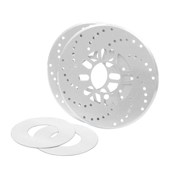 2Pcs Universal Aluminum Car Racing Disc Pad Decorative Brake Motor Covers Drum