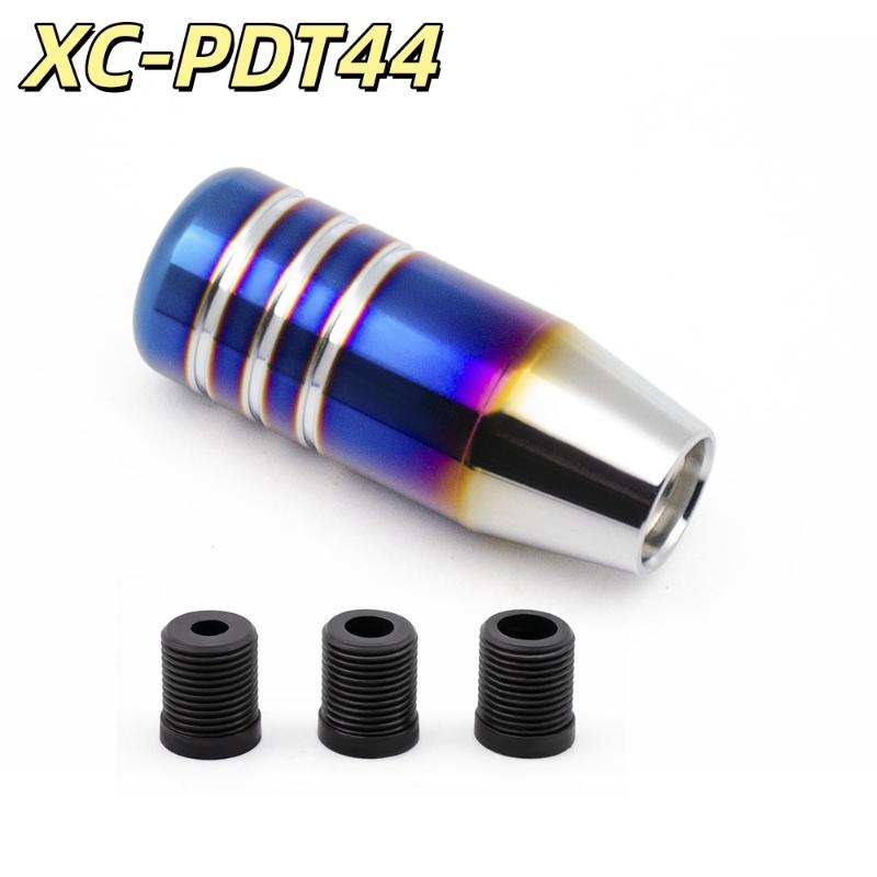 Aluminum Alloy Car Gear Shift Knob Burnt Gradient Finish Anti-Scratch Durable for Universal Auto Modification