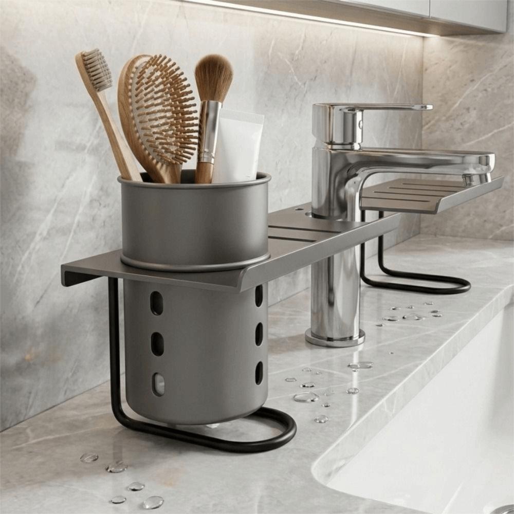 Water Drainage Bathroom Storage Rack Hollow Out Kitchen Sink Shelf Over Sink Shelf for Kitchen