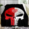 1PC Soccer Player Printed Soft Flannel Blanket Throw for Adult Bedroom Living Room Sofa Camping Travel Fan gifts Christmas Gifts