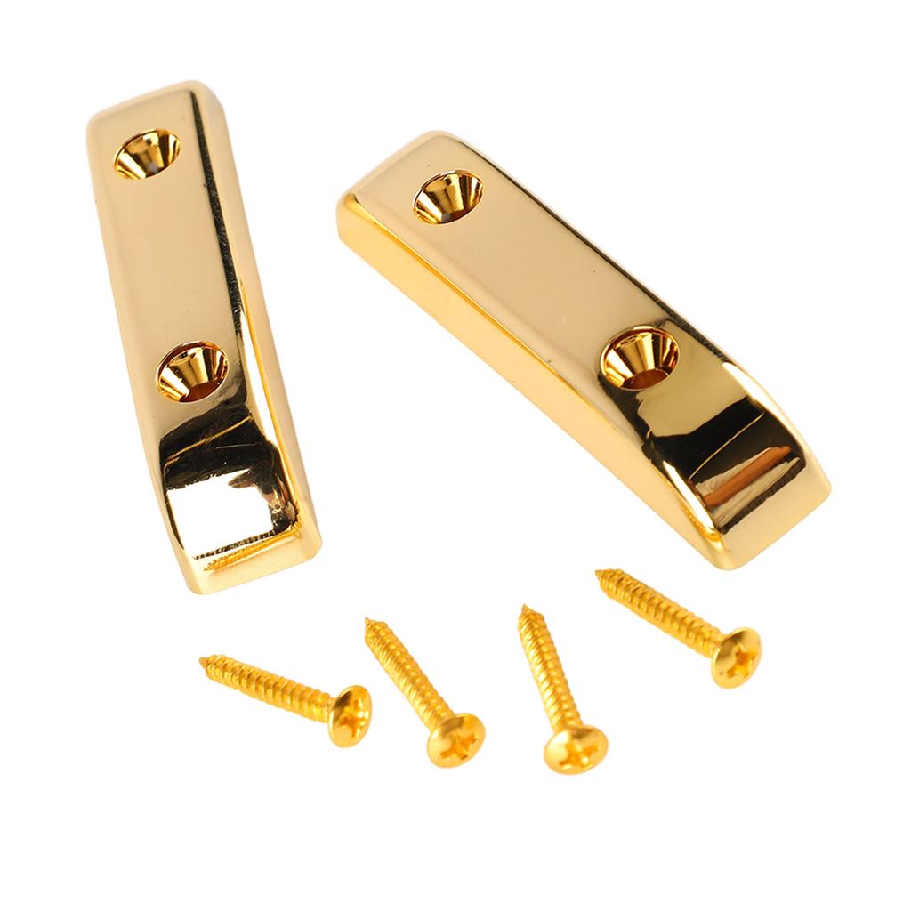 2 Pcs Bass Thumb Rest Plastic Anti Slip Light Weight Jazz Bass Guitar Thumb Finger Rest GM03 Gold