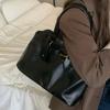 Retro Briefcase Bag Female Large-capacity Texture All-match Simple Niche Design Portable One-shoulder Tote Bag