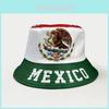 Doublesided Fisherman Hat With Letter Pattern Design For Soccer Fans And Sun Protection