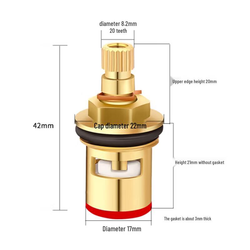 Yu Shi Jia Run Universal Full Copper Faucet Valve Core