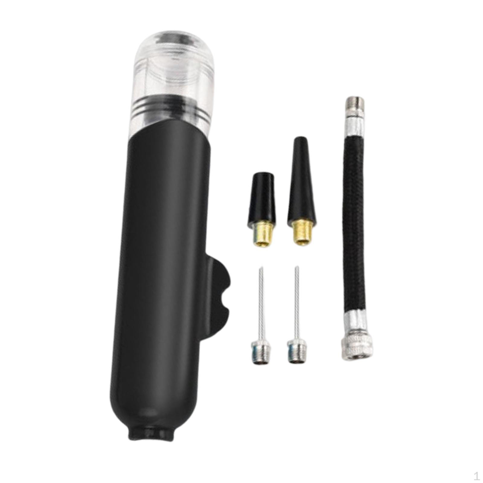 

for Bike Fits and Presta Valve Compact Household Portable Inflator Tire Cycling Gear Balloon чорний