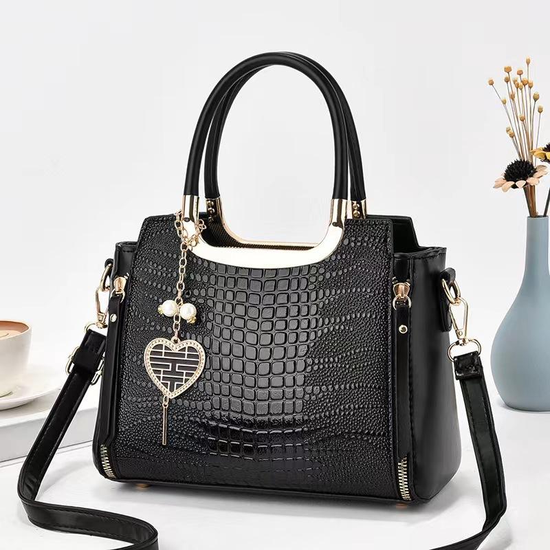 New Fashion Crocodile Pattern Women s Handbag Simple Elegant Personality Shoulder Crossbody Bag