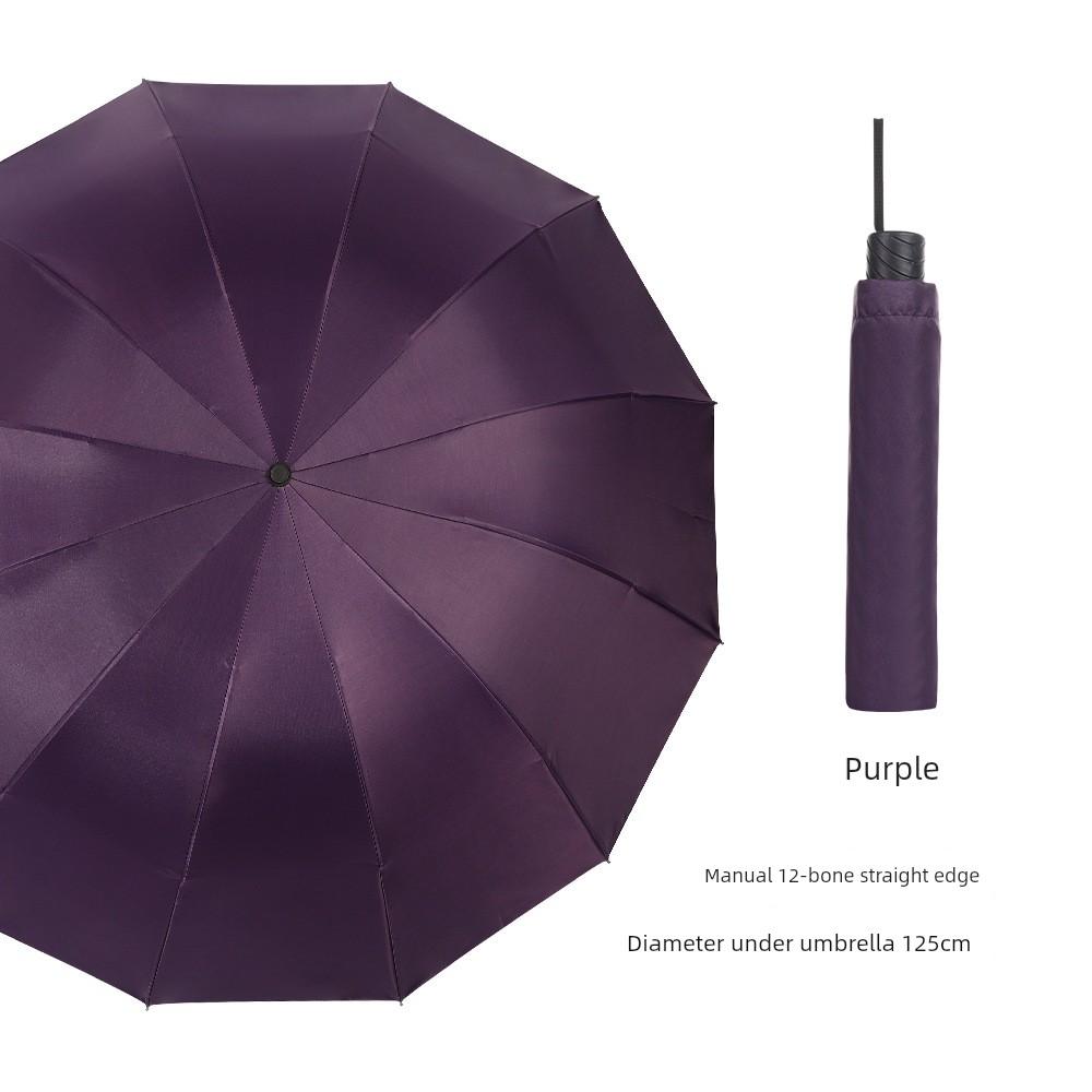 Large Ten-Rib Folding Umbrella for Two People, Business Use, Sun and Rain Protection, Sunshade Umbrella, Bulk Advertising Printing