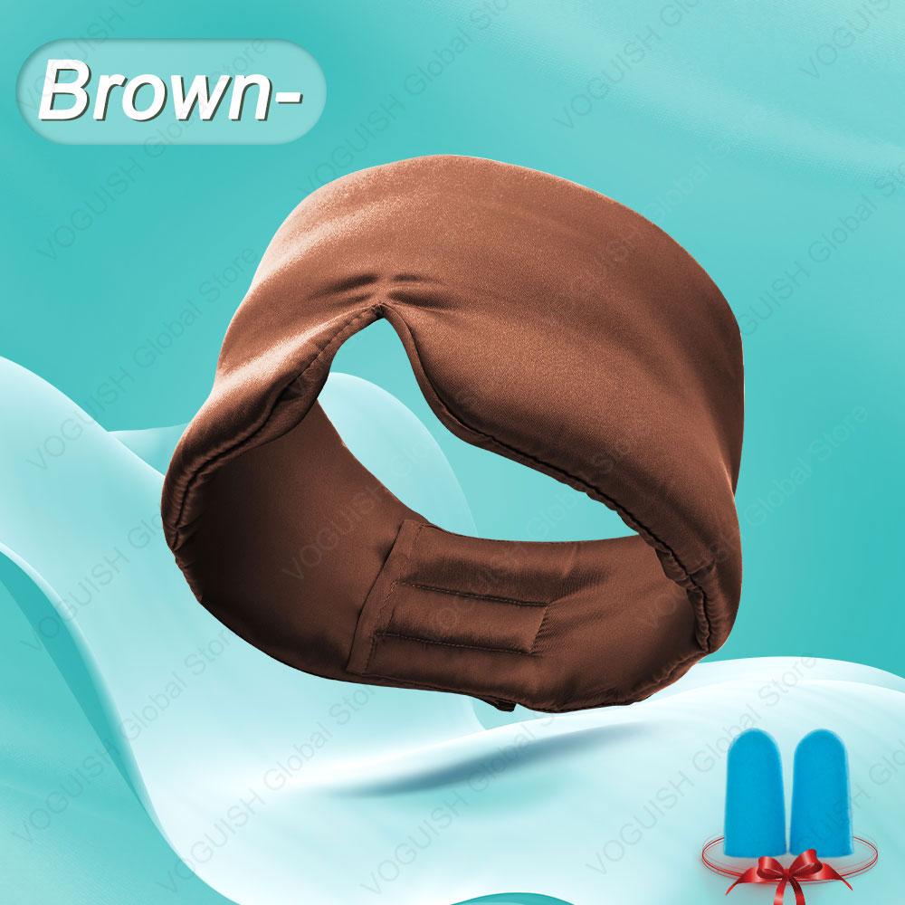100% Natural Mulberry Silk Sleeping Eye Mask Silk Eye Patch Blackout Light Eyeshade Travel Nap Eyepatch Soft Smooth Blindfold