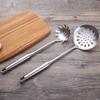 316 Stainless Steel Kitchen Utensil Set, 6 Pcs Cooking Tools Including Wok Spatula & Skimmer for Home Restaurant Use