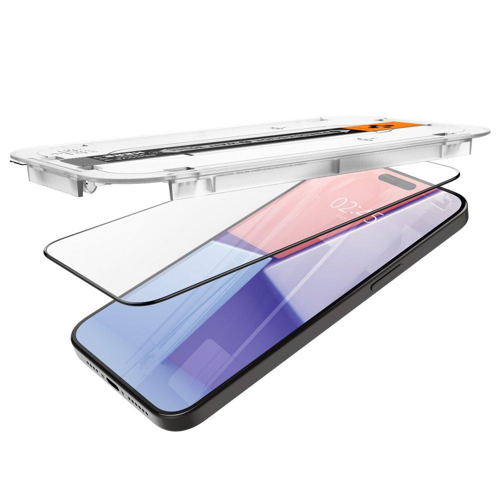 Szkło Hartowane Spigen Glas.tr Ez Fit Fc 2-Pack Iphone 15 Pro Black