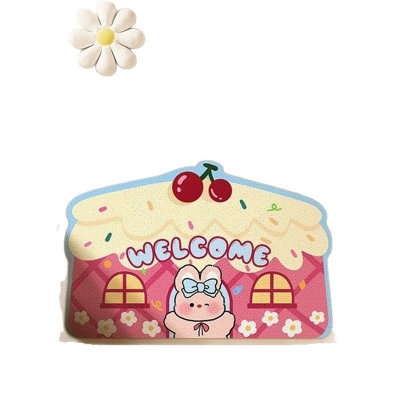 High Elastic Silk Ring: Xiaohongshu Bestseller Irregular Cartoon Shape Entrance Doormat