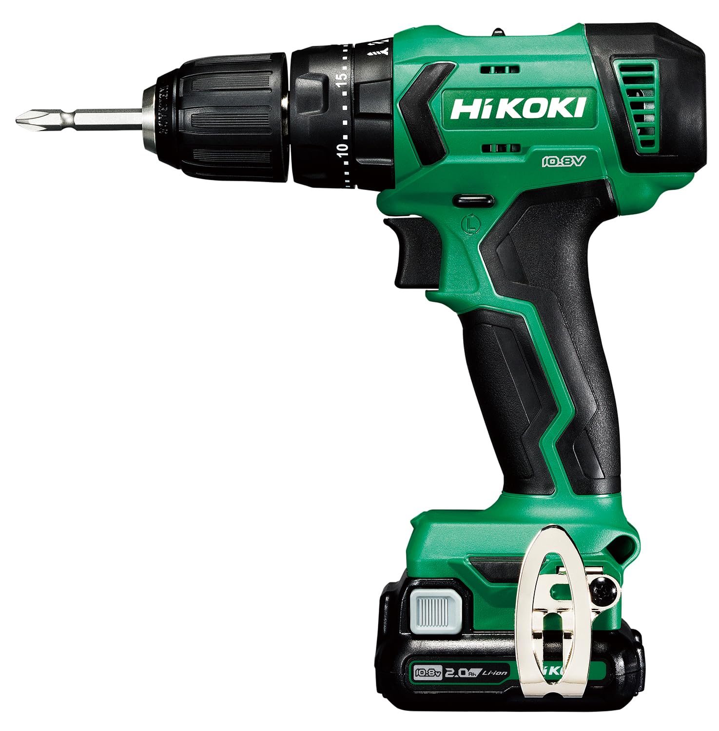 

HiKOKI Rechargeable Vibration Driver Drill DV12DA with Two Batteries and Charger 10.8V 10.8V-2.0Ah (DV12DA(2BS)) зелений