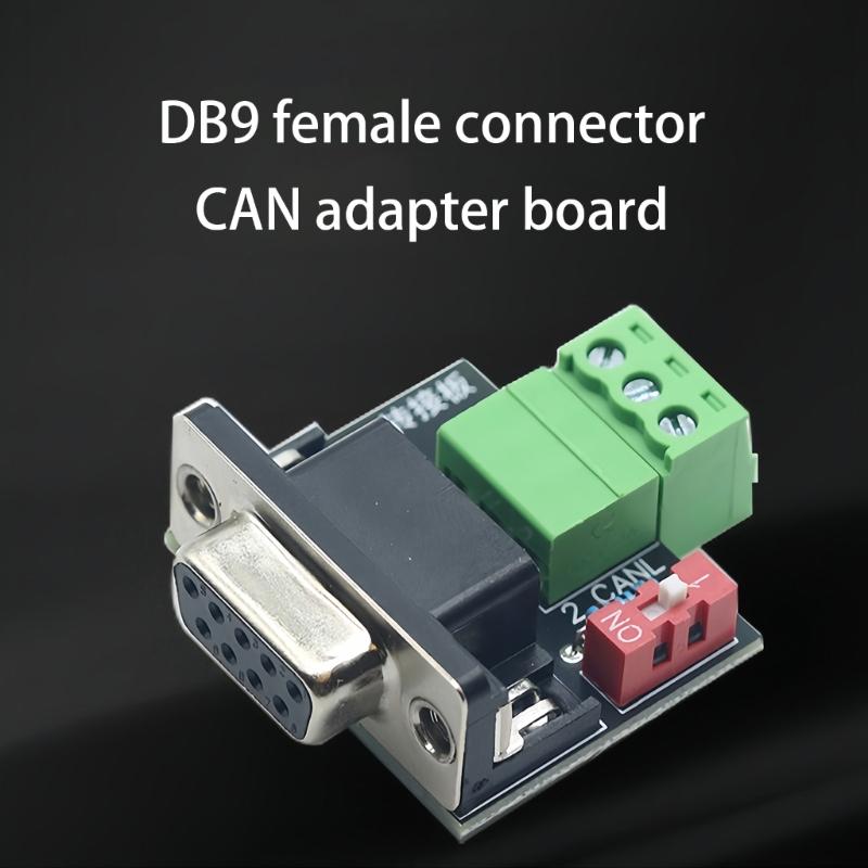 CAN Bus Adapters Board Integrated 120Ohm Resistors DB9 Female Port USB PCAN Communication Support