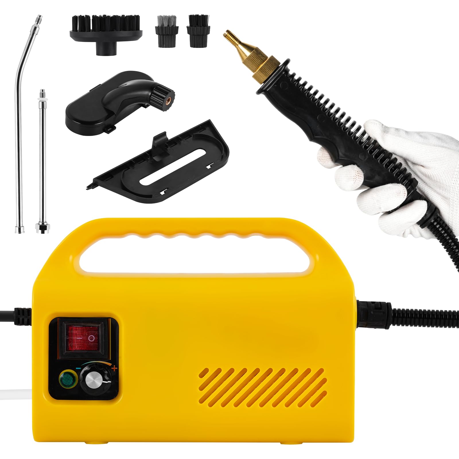 

JIAWANSHUN Steam Cleaner High Temperature High Pressure Steam Cleaning Machine 110V 2500W Lightweight Up to Deodorizing No water tank in the main unit