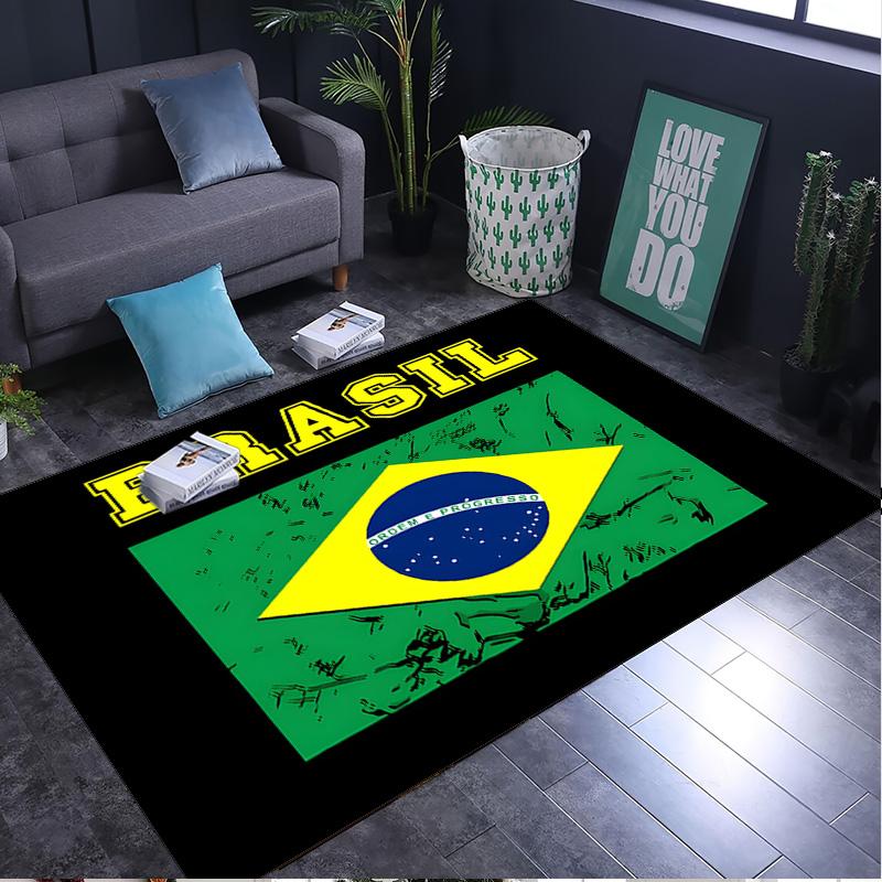 Brazil Rug Area rug for Livingroom, Bedroom, Palyroom, Chair Rug, Office Rug, Floor mat, Large Size Fan Christmas Birthday gift